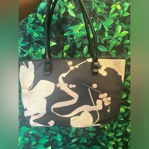 Salvatore ferragamo vintage floral tote shoulder bag